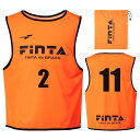 メーカー フィンタ（FINTA） カテゴリー サッカー 分類 ウェアアクセサリー 商品名 フィンタ（FINTA）　FT6513　6100　オレンジ　サッカー　ビブス（10枚セット NO2-11付き）　20SS 品番 FIN-FT6513-6...