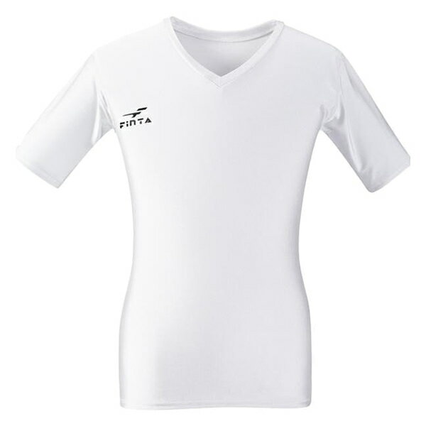 Short Sleeves - ＜受注生産品 納期約4週間 1着からOK＞ フィンタ（FINTA）　FT5142　0100　ホワイト　サッカー　ストレッチ 半袖インナーシャツ　20SS