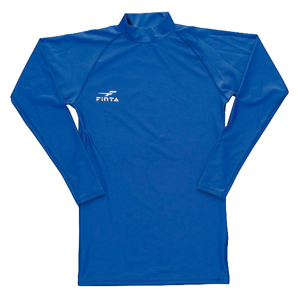 <受注生産品 納期約4週間 1着からOK> フィンタ(FINTA) FT6113 2100 ロイヤルブルー サッカー ハイネック 長袖インナーシャツ 20SS