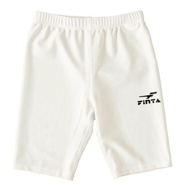<受注生産品 納期約4週間 1着からOK> フィンタ(FINTA) FT6115 0100 ホワイト サッカー ショートスパッツ 20SS