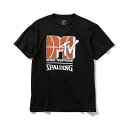 スポルディング（SPALDING）　SMT200010　BLK　バスケットボール　Tシャツ　MTV バスケットボール　20SS