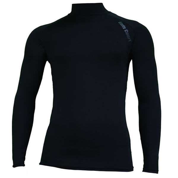 アールズコート(EARLS COURT) EC01 BLACK サッカー 長袖 ハイネック インナーシャツ 20FW