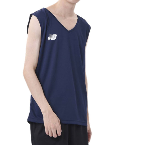 Rakuten - ニューバランス（new balance）　JMTF1022 NV　サッカー　フットサル インナーシャツ　Vネックノースリーブ 21SS