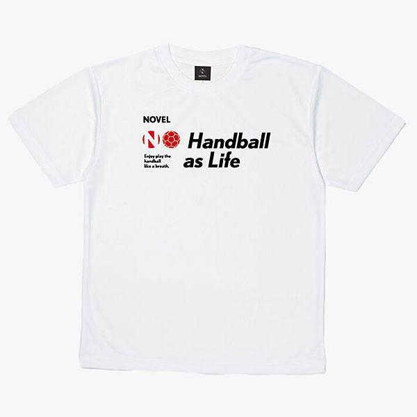 ノベル（NOVEL）　NOVELHS 07H　ハンドボール　DRY Tシャツ STD001 WHITE　21SS
