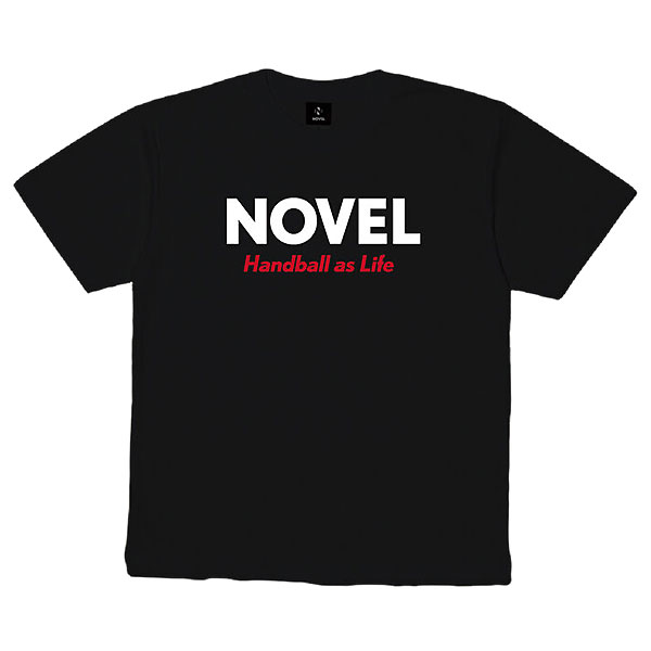 ノベル（NOVEL）　NOVELHS 12H　ハンドボール　DRY Tシャツ STD003 BLACK　21SS