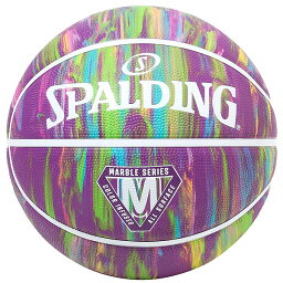 スポルディング （SPALDING）　84-412Z　バスケットボール　ボール　マーブル パープル SIZE6　21FW