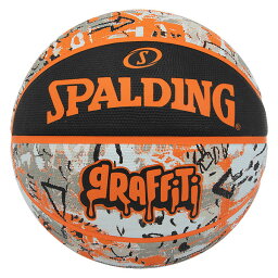 ＜ポイント5倍 4/17 09:59まで お買い物マラソン＞ スポルディング （SPALDING）　84-376Z　バスケットボール　ボール　グラフィティ オレンジ SIZE7　21FW