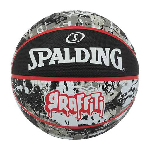 スポルディング (SPALDING) 84-521J バスケットボール ボール グラフィティ ブラック×レッド SIZE5 21FW スポルディング (SPALDING) 84-521J バスケットボール ボール グラフィティ ブラック×レッド SIZE5 21FW