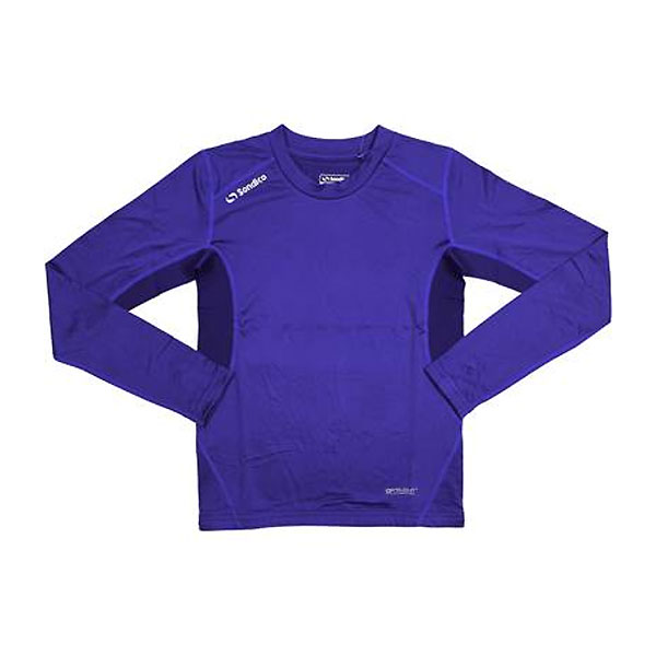 Sondico（ソンディコ）　21427390JF 28（パープル）　サッカー ジュニア インナーシャツ クルーネックリーブベースレイヤー 21FW
