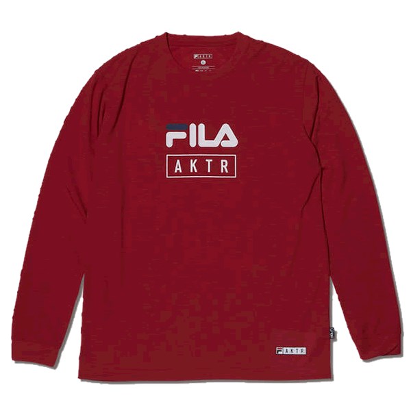 AKTRiAN^[j@122051005 RD oXPbg{[@vNeBXVc@AKTR~FILA LOGO L/S SPORTS TEE@TVc 22SS