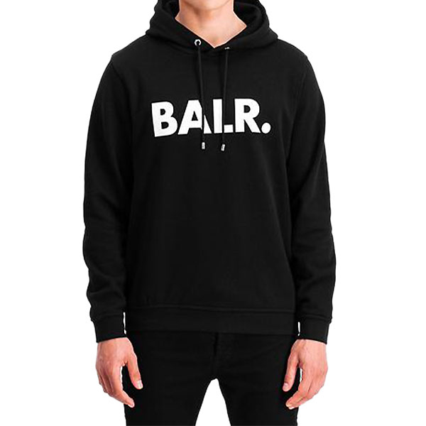 ܡ顼BALR.ˡB12611017 BLKåѡ աǥ BRAND STRAIGHT HOODIE 22SS