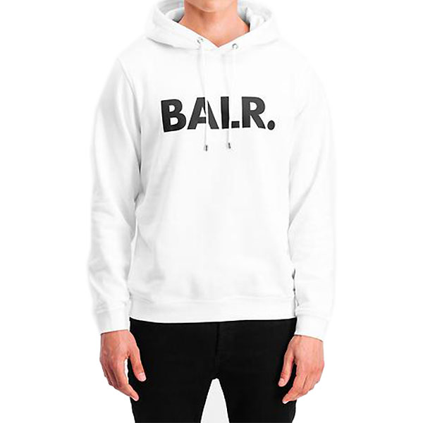 ܡ顼BALR.ˡB12611017 WHTåѡ աǥ BRAND STRAIGHT HOODIE 22SS