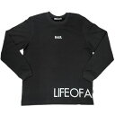 {[[iBALR.j@B11111012 BLK@TbJ[@{ LOAB STRAIGHT L/S T-SHIRT TVc 22SS