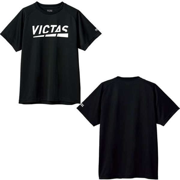 メーカー VICTAS（ヴィクタス） カテゴリー 卓球 分類 プラクティス シャツ 商品名 VICTAS（ヴィクタス）　632101　1000　卓球　プレイ ロゴ ティー PLAY LOGO TEE プラクティスシャツ　22SS 品番 TSP-632101-1000 カラー・仕様・サイズ 素材：ポリエステル100％ バックメッシュドライ 機能：吸汗速乾、伸縮、DRY、抗菌、防臭、UVカット カラー：（1000）ブラック 対象：ユニセックス 原産国：中国 商品説明 日々の練習で活躍するプラクティスシャツです。吸汗速乾性に優れたゲームシャツと同じ素材を使用しています。透けにくい生地1なので、明るい色でも安心して着用できます。また、抗菌防臭加工2と高いUVカット機能 UPF50＋を施した素材を使用しているので室内での快適な着心地を保ちます。ポップでカラフルなカラーを使用したスタンダードなデザイン。BK、OR、YL、TQ、HP、VIの6色からチョイスしてください。1：透けないことを保証するものではありません。2：イヤな臭いの元となる菌の繁殖を抑制します。ウィルス感染 侵入を防ぐものではありません。 　 　 　 　 　 　 　 　 ※この商品のカラーは、 1000（ブラック） となります。