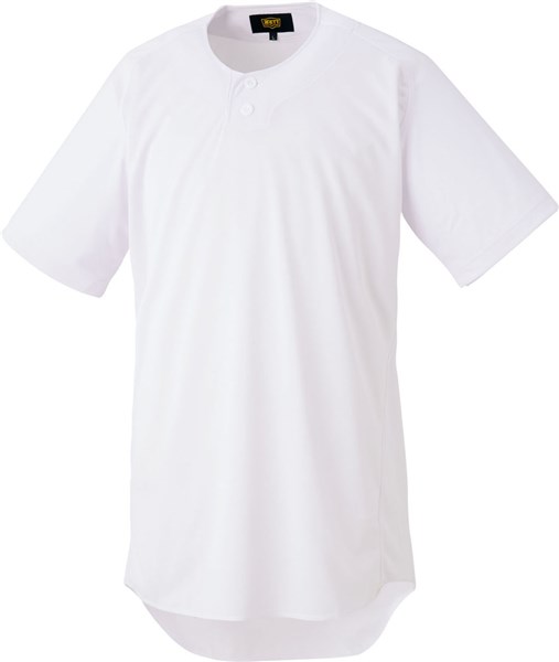 ZETT（ゼット）　BOT721L　1100　野球　ベースボールシャツ ビッグシルエットシャツ　ホワイト　22SS