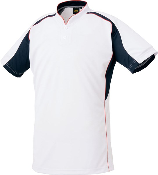 ＜限定クーポン発行中 2/10 01:59まで お買い物マラソン＞ ZETT（ゼット） BOT731 1129 野球 ベースボールTシャツ ベースボールシャツ ホワイト/ネイビー 22SS