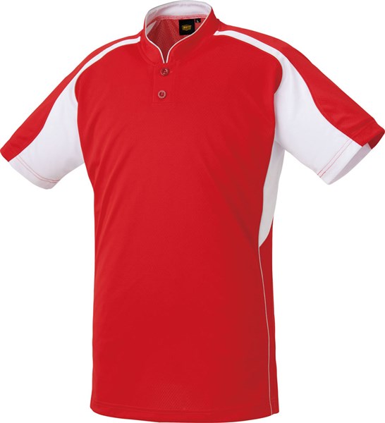 ＜限定クーポン発行中 2/10 01:59まで お買い物マラソン＞ ZETT（ゼット） BOT731 6411 野球 ベースボールTシャツ ベースボールシャツ レッド/ホワイト 22SS