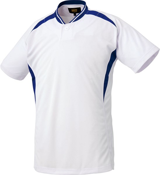 ＜限定クーポン発行中 2/10 01:59まで お買い物マラソン＞ ZETT（ゼット） BOT741 1125 野球 ベースボールTシャツ ベースボールシャツ ホワイト/Rブルー 22SS