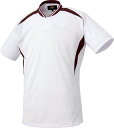 <限定クーポン発行中 6/4 20時〜 楽天スーパーセール> ZETT(ゼット) BOT741 1168 野球 ベースボールTシャツ ベースボールシャツ ホワイト/エンジ 22SS(4)