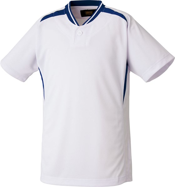 ＜限定クーポン発行中 2/10 01:59まで お買い物マラソン＞ ZETT（ゼット） BOT741J 1125 野球 ジュニア用 ベースボールTシャツ ベースボールシャツ ホワイト/Rブルー 22SS