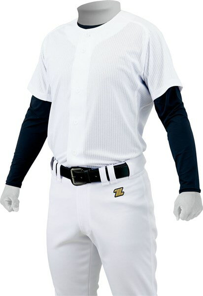 Rakuten - ZETT（ゼット）　BU2281MS　1100　野球　ジュニア用 ユニフォーム メッシュフルオープンシャツ　ホワイト　21SS