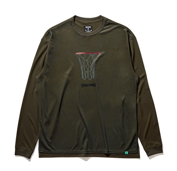 スポルディング （SPALDING） SMT22138 3900 バスケットボール ロングスリーブTシャツ チェーンフープ 22FW