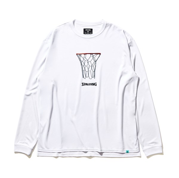 スポルディング （SPALDING） SMT22138 2000 バスケットボール ロングスリーブTシャツ チェーンフープ 22FW