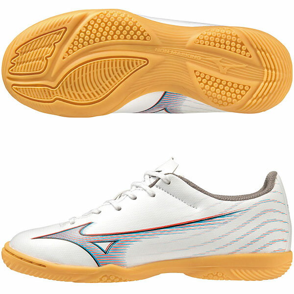 ミズノ（MIZUNO）　P1GG236509　サッカー　ジュニア フットサルシューズ　インドア用　ミズノ アルファ セレクト Jr IN 23SS＜今ならナンバーシールプレゼント中！＞