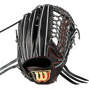 ＜ 限定クーポン発行中 お買い物マラソン 5/16 01:59まで ＞ Wilson（ウイルソン）　WBW101166 BLK　野球　軟式 グラブ Basic Lab DUAL　外野手用 D8型　23SS