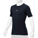 ミズノ(MIZUNO) 12JAAP5214 野球 ジュニア Zero Plus+ ゼロプラス ローネック 半袖アンダーシャツ 23SS(4)