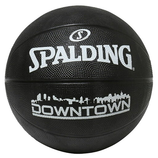 スポルディング (SPALDING) 84-634Z バスケットボール ボール ダウンタウン ラバー ブラック 7号球 23SS スポルディング (SPALDING) 84-634Z バスケットボール ボール ダウンタウン ラバー ブラック 7号球 23SS