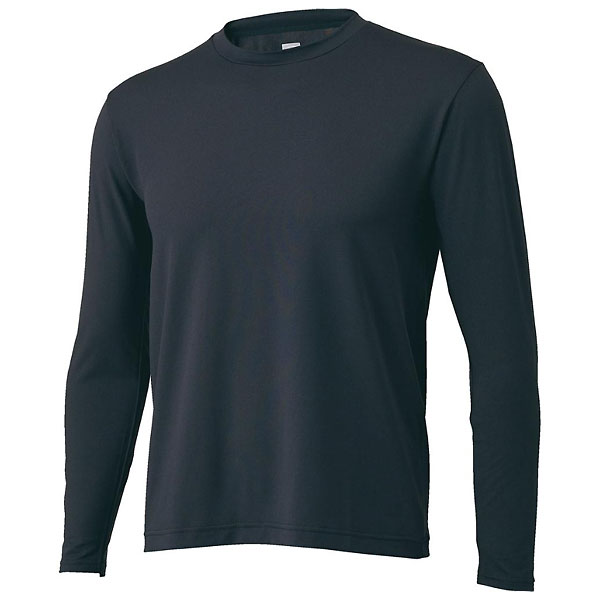 ZETT（ゼット） BO8910 1900 野球 ソフトボール クルーネック 長袖 ライトフィット アンダーシャツ ブラック 23AW