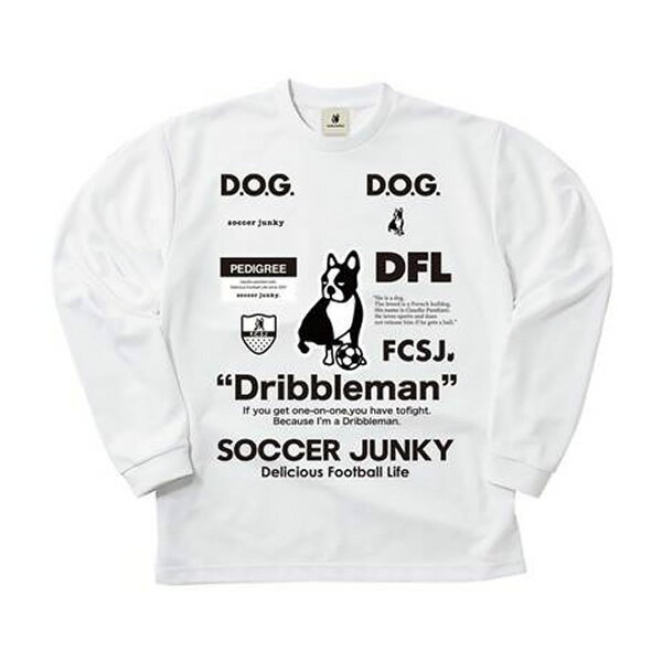 ＜限定クーポン発行中 4/10 01:59まで お買い物マラソン＞ soccer junky（サッカージャンキー）　SJ23D12 1 サッカー　フットサル ドライ長袖Tシャツ　Dribbleman ロングスリーブTEE 23FW