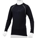 <限定クーポン発行中 6/4 20時〜 楽天スーパーセール> ミズノ(MIZUNO) 12JA2P8814 野球 ジュニア 裏起毛 ローネック 長袖 アンダーシャツ ネイビー 23AW(4)