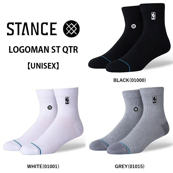 スタンス（STANCE）　A356A20LOG　バスケットボール　NBA ロゴ　クォーターソックス　LOGOMAN ST QTR　23FW