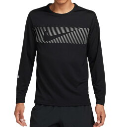 ナイキ（NIKE）　FB8553 010　陸上・ランニング　トレーニングウェア Dri-FIT UV マイラー フラッシュ ロングスリーブ ランニングトップ　23HO