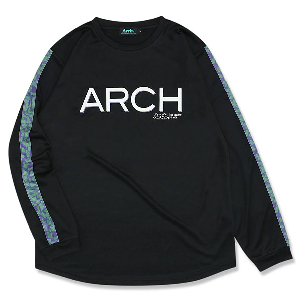 ARCH（アーチ）　T323125 BLK　バスケットボール　Tシャツ　two-tone leopard L/S tee DRY　24SS 1