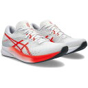 メーカー asics（アシックス） カテゴリー 陸上・ランニング 分類 シューズ 商品名 asics（アシックス）　1012B517 101　ランニング　シューズ　レディース　HYPER SPEED ハイパースピード 3 24SS 品番 AS-1012B517-101 カラー・仕様・サイズ カラー：101（White×Sunrise Red） 素材アッパー：合成繊維/合成樹脂アウターソール：ゴム底インナーソール：合成樹脂（固定式） シューズ幅：STANDARD 対象：レディース その他：日本陸連推奨 生産国：インドネシア製 商品説明 日々トレーニングに励むランナーや部活生へおすすめのHYPER SPEEDシリーズ。部位によって編み目が異なる、エンジニアードメッシュを採用し、必要なところを補強しつつ、優れた通気性を発揮します。一部のシューレースホールには、同じ位置で高さの異なる孔を用意することで、お客様のウイズに合わせて調整が可能。また、シューレース上部には、伸縮性のあるシューレースホルダーを搭載。結んだシューレースを収納することで、よりほどけにくくする役割を発揮。 　 　 　 　 　 　 　 　 ※この商品のカラーは、 101（White×Sunrise Red） となります。