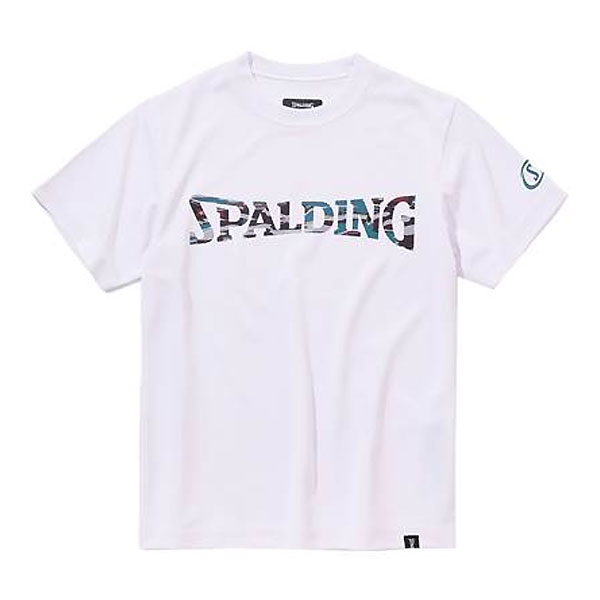 スポルディング （SPALDING）　SJT24050 2000　バスケットボール　ジュニア オーバーラップド カモ ロゴ Tシャツ　24SS