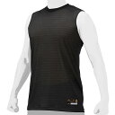 <ネコポス発送 送料無料> ミズノ(MIZUNO) 12JABP9909 野球 アンダーシャツ ミズノプロ KUGEKI ICE ローネック ノースリーブ ブラ...