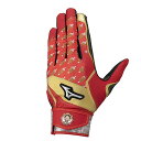 <ネコポス発送 送料無料> ミズノ(MIZUNO) 1EJEY54662 野球 バッティンググローブ ジュニア 限定 ONE PIECE バッティンググラブ 両手用 24AW