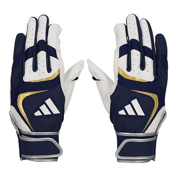 ＜ネコポス発送 送料無料＞ adidas（アディダス）　LBG403 2911 野球　バッティング手袋 バッティンググラブ BASIC 両手用 24Q3