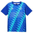 <限定クーポン発行中 7/26 01:59まで お買い物マラソン> <ネコポス発送 送料無料> UMBRO(アンブロ) UF5SHS50J BL00 サッカー ジュニア THE THIRD グラフィック S/S プラクティスシャツ 25SS