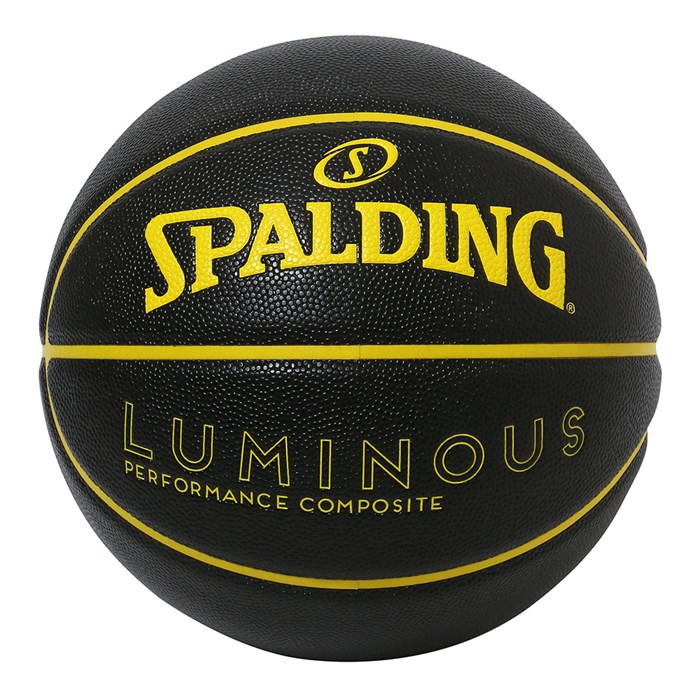 Balls - SPALDING（スポルディング）　77-861J　バスケットボール　ルミナス コンポジット ブラック×イエロー 5号球　24SS