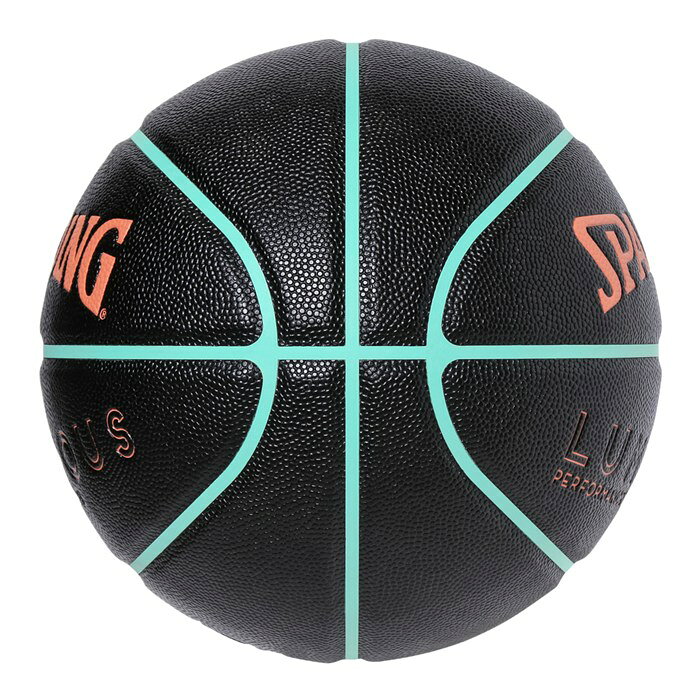 ＜限定クーポン発行中 3/11 01:59まで 楽天スーパーセール＞ SPALDING（スポルディング）　78-054J　バスケットボール　ルミナス コンポジット ブラック×サーモン×ミント 6号球　25FW