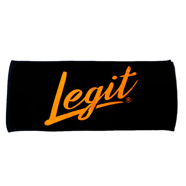 ＜ネコポス発送 送料無料＞ LEGIT（レジット）　LEAC03 BLKORG　バスケットボール　タオル BRUSH UP FACE TOWEL 25SS