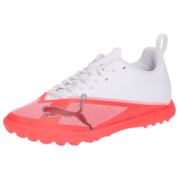 メーカー PUMA（プーマ） カテゴリー サッカー 分類 トレーニングシュ-ズ 商品名 PUMA（プーマ）　109169 01　サッカー　ジュニア トレーニングシューズ　ULTRA ウルトラ 7 プレイ TT 26Q3 品番 PJ-109169-01 カラー・仕様・サイズ カラー：01（ウルトラレッド×プーマブラック×プーマホワイト） 素材アッパー：人工皮革/合成繊維ミッドソール：合成樹脂（EVA樹脂）アウトソール：ゴム底 対応グラウンド：ターフ・ショートパイル人工芝グラウンド 対象：ジュニア 生産国：ベトナム製 商品説明 大人用よりややゆとりを持たせたジュニア専用ラスト（足型）を採用。ストレッチ素材の履き口により、お子様が自分一人でもスムーズに脱ぎ履き可能。成長期の関節への負担を減らすため、衝撃吸収性に優れたPROFOAMを搭載。 　 　 　 　 　 　 　 　 ※この商品のカラーは、 01（ウルトラレッド×プーマブラック×プーマホワイト） となります。
