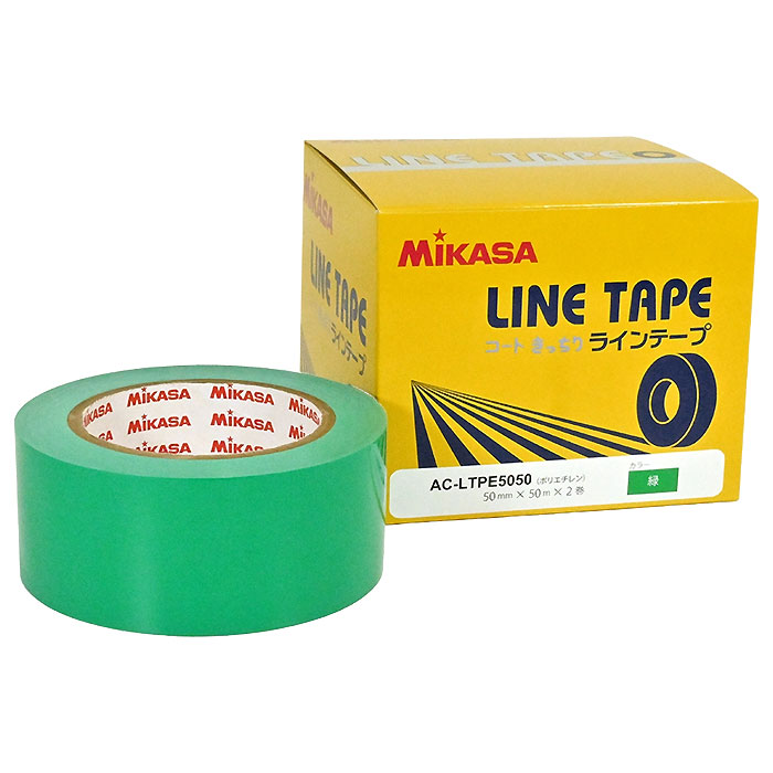 MIKASA ACLTPE5050G линейка Multi SP, лента неэластичная, 5 см ширина, 2 рука, зелёная, 26SS