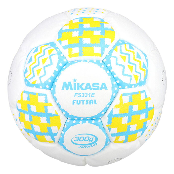 メーカー ミカサ（MIKASA） カテゴリー フットサル 分類 ボール 商品名 ミカサ（MIKASA）　FS331ESBY　フットサル ジュニア ボール　ソフトタイプ 3号球 26SS 品番 MG-FS331ESBY カラー・仕様・サイズ カラー：サックスブルー×イエロー 素材：人工皮革 製法：手縫い 円周：約58-60cm 重量：約300g 対象：ジュニア 生産国：パキスタン製 商品説明 中に詰め物が入っている為、空気を入れる必要がありません。 　 　 　 　 　 　 　 　 ※この商品のカラーは、 サックスブルー×イエロー となります。