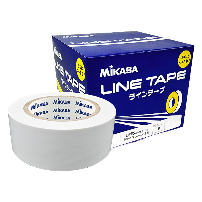 MIKASA LPE5W малошумная лента SP линии 5cm ширина, 2 витка, белая 26SS